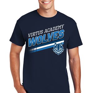 SPIRIT WEAR – Adult Unisex Virtus Wolves Short Sleeve T-Shirt