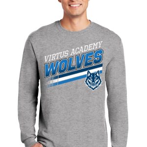 SPIRIT WEAR – Adult Unisex Virtus Wolves Long Sleeve T-Shirt